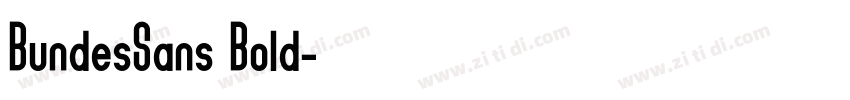 BundesSans Bold字体转换